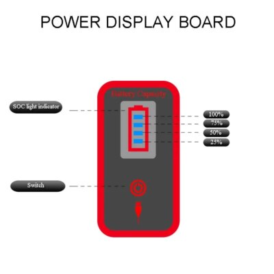 Power Display Board LED 12V PORT For DALY Smart BMS Lights Board SOC Indicator