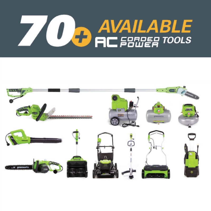 Greenworks 4 Amp 22" Corded Electric Hedge Trimmer Lightweight Compact Design