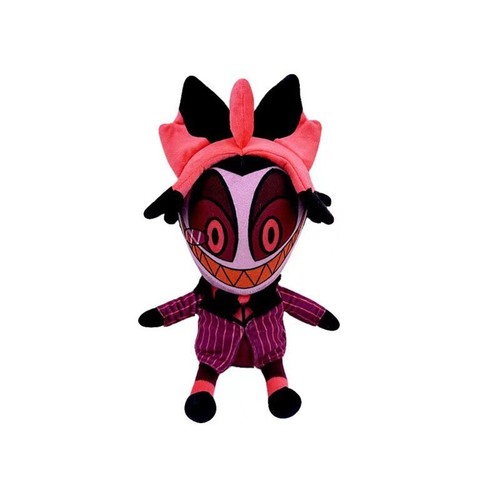 Moe-124 属性 Alastor 同人 20cm doll ぬいぐるみ Hazbin Hotel Alastor 20cm Plush Doll Stuffed Dress up Toy