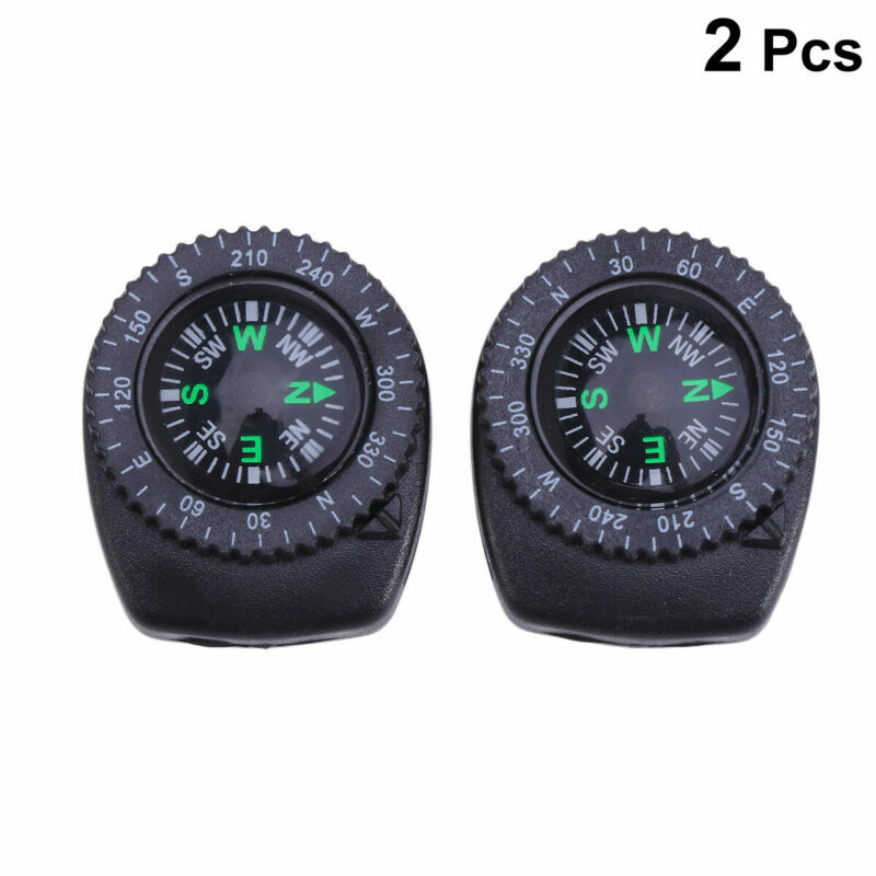 40mm Schwarz Pocket Kompass für Outdoor Wandern Camping Überleben Werkzeug