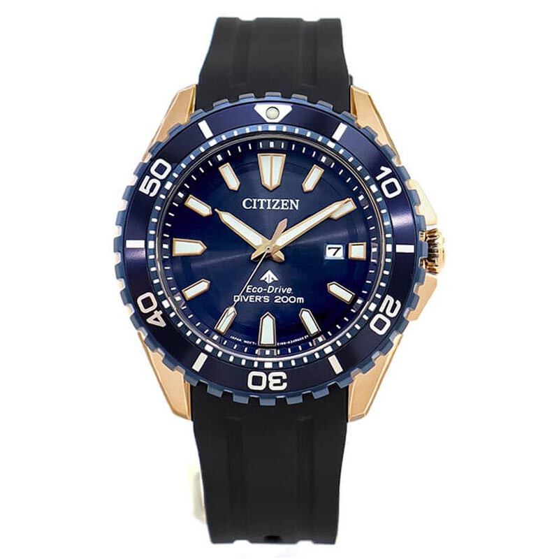 Pre-owned Citizen Promaster Marine Bn0196-01l Eco-drive Solar Diver 200m Men Watch Box