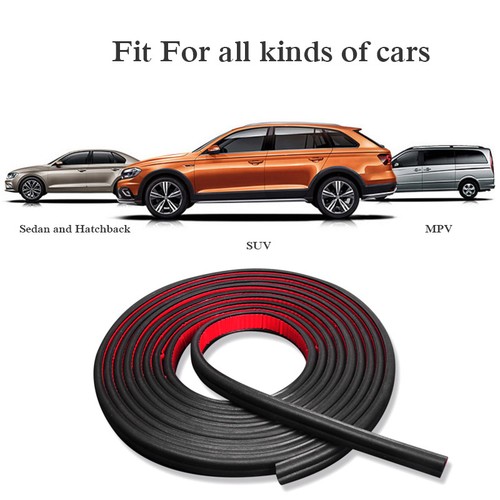 13FT B-Shape Trim Rubber Strip Universal Car Door Edge Seal Hollow Weather-strip