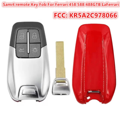 FCC: KR5A2C978066 Replacement for FERRARI 488 GTB SMART KEY REMOTE FOB 4Buttons