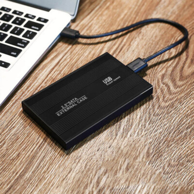 2.5'' Inch USB 2.0 Hard Drive Disk External Mobile Case Box Enclosure HHD SATA GT