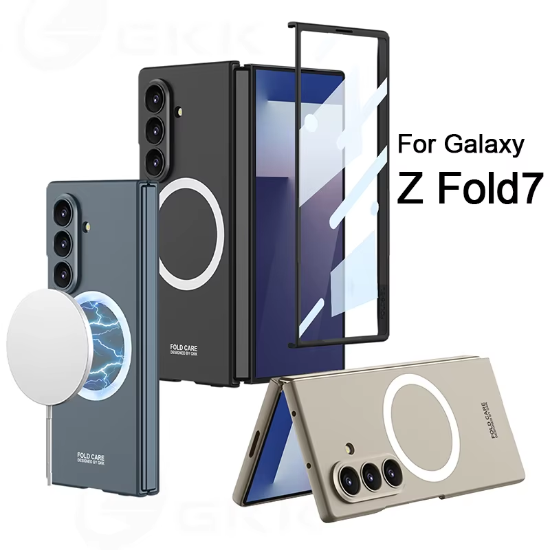 Ultra-thin Armor Plastic Case For Samsung Galaxy Z Fold 7 With Screen Protector