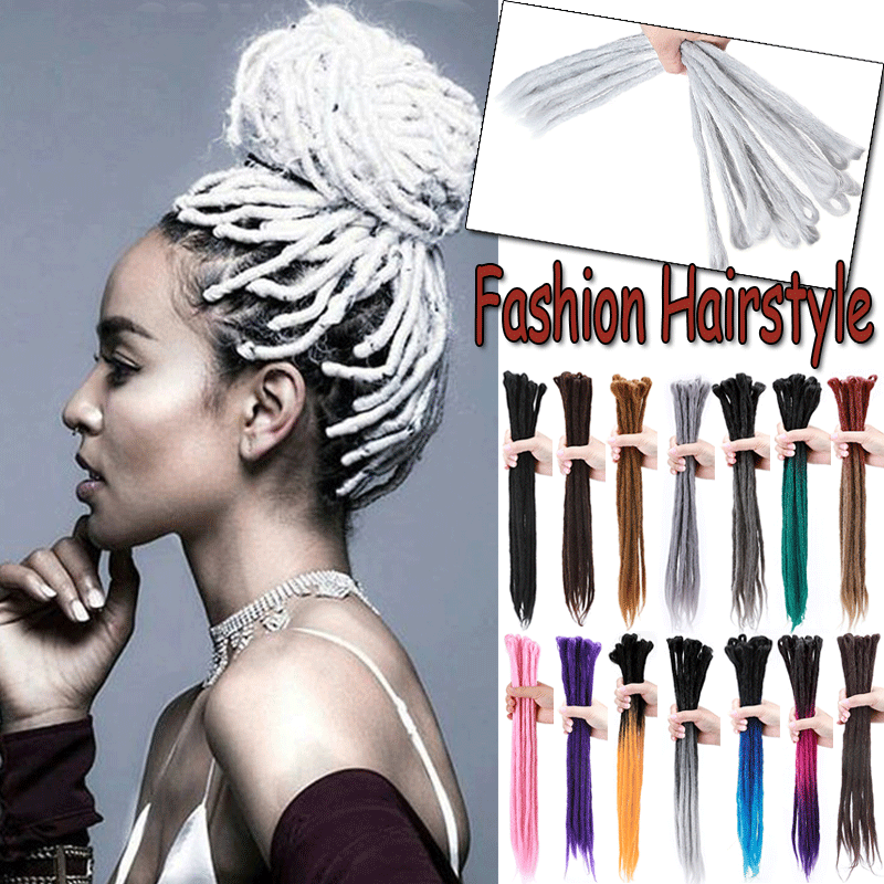 Full Head Crochet Dreads 100% Handmade Dreadlocks Thick Hair Extensions As Human