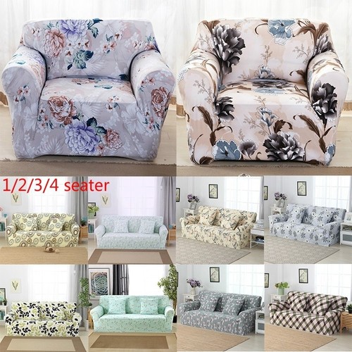 Home Living Vintage Floral Sofa Cover Elastic Slipcover Protector