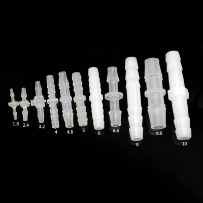 Straight Plastic Barbed Connector Fitting Hose Tube Aquarium Fish Tank Washer