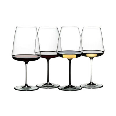 Riedel Weißweinglas Rotweinglas Glas Winewings Tasting Set Kristallglas 4er Set