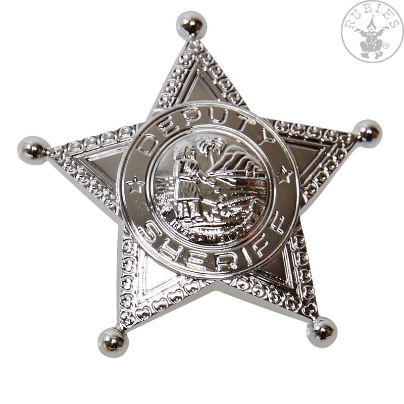 IAL Sheriffstern Sheriff Stern Deputy Cowboy Ranger Silber