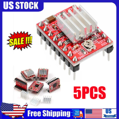 5X A4988 Stepper Motor Driver Module for 3D Printer RepRap StepStick Arduino HOT