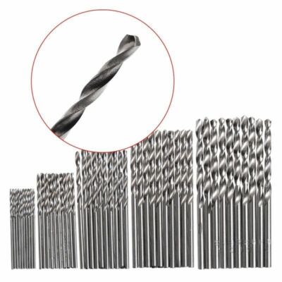 50PCS Micro Round Shank Drill Bits Set Small Precision HSS Twist Drill Tool