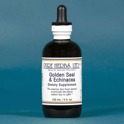 Pure Herbs: Golden Seal & Echinacea - 4 oz. (Natural Herbal Extracts)