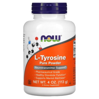 NOW Foods, Pure L-Tyrosine Powder, 113g