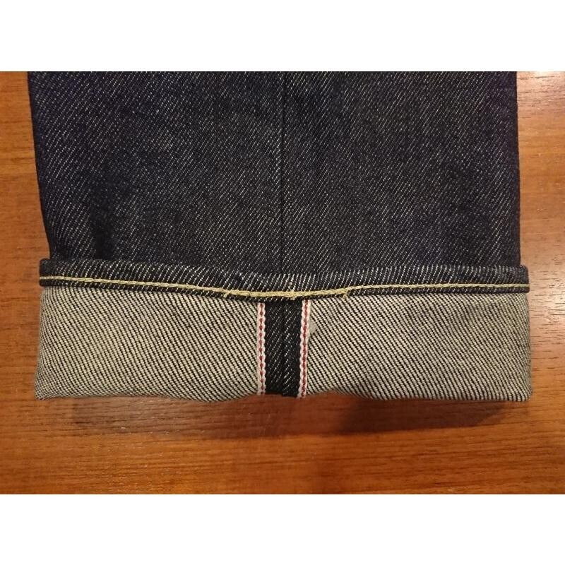 IRON HEART IRON HEART 634S 21OZ STRAIGHT DENIM SELVEDGE MEN' JEANS BLACK 31.32.33.34.36IN