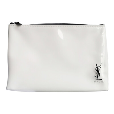 YSL Beauty White Waterproof Makeup Cosmetics Brush Bag