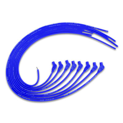 Taylor Spark Plug Wire Set 73653; Spiro Pro 8mm Blue 45deg Universal