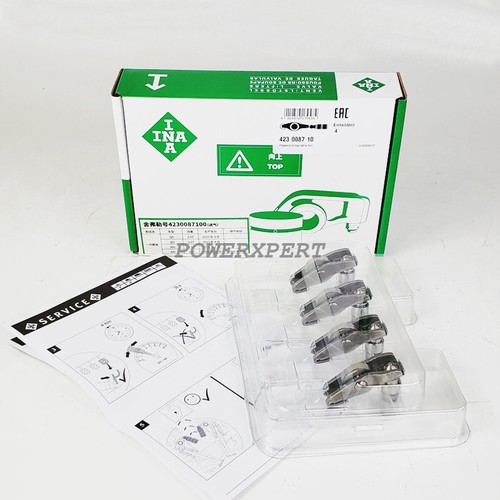 16x INA Intake Exhaust Hydraulic Roller Rocker Arm & Lash Adjuster For AUDI 2.0T