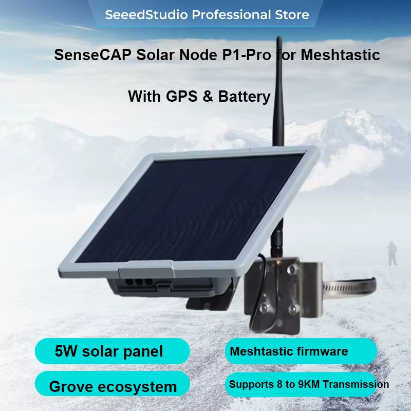 SenseCAP Solar Meshtastic Node 868MHz 915MHz Meshcore P1 Pro XIAO L76K GPS nRF52