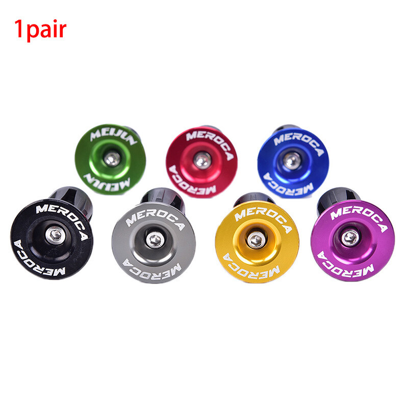 2Pcs~Bike Bar End Plugs Aluminum Road Bicycle Grip Anti-slip Firm Handlebar~b$