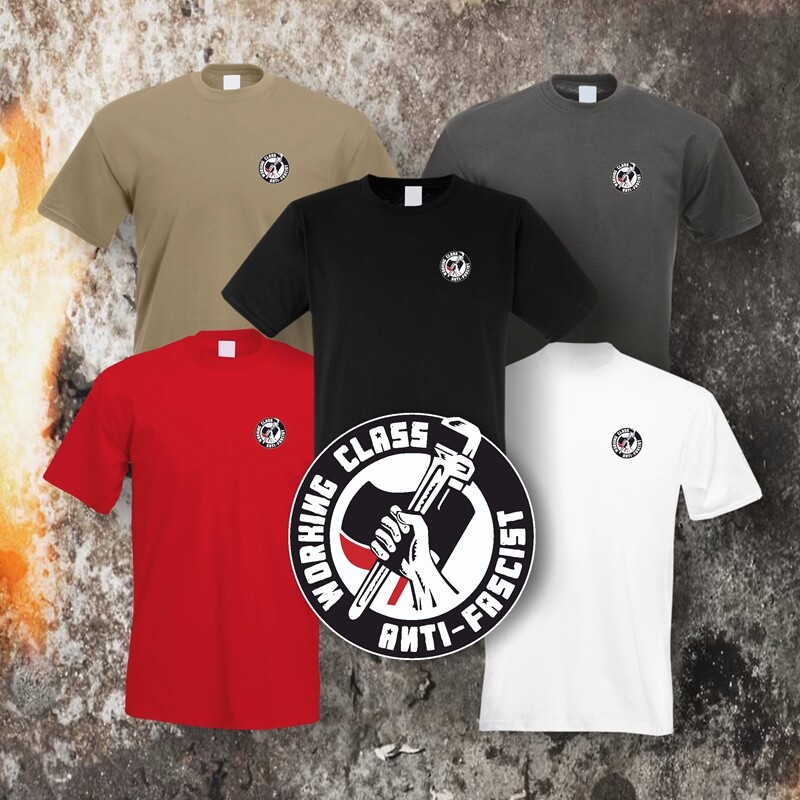 WORKING CLASS ANTIFASCIST SMALL T-SHIRT (5 Farben)