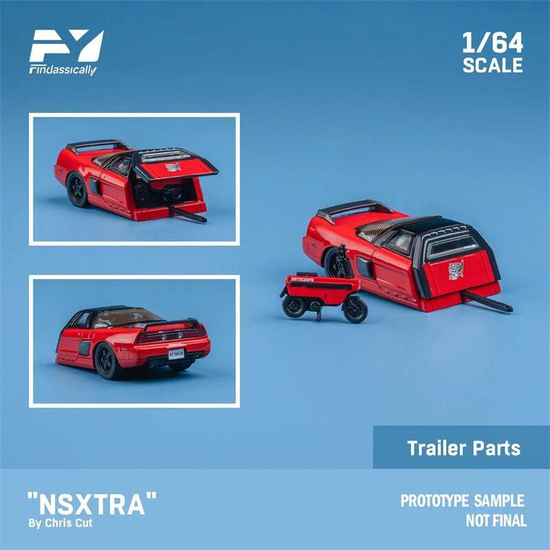Finclassically NSXTRA 赤 1/64 MLGB Finclassically 1:64 NSX TRA by Chris Cut Diecast Model Car