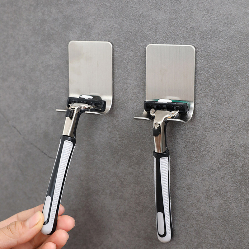 Razor Stand Shelf Storage Rack Bathroom Hook Organi@-@
