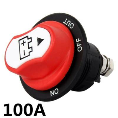 100A MINI PANEL MOUNT BATTERY ISOLATOR SWITCH KIT 12-32V CAR MARINE KR