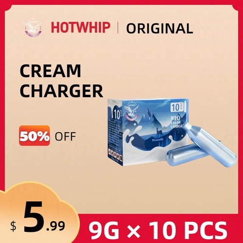Hotwhip 10 Packs Cream Whipper Charger, Original Flavor Hotwhip 10 Packs Cream Whipper Charger, Original Flavor