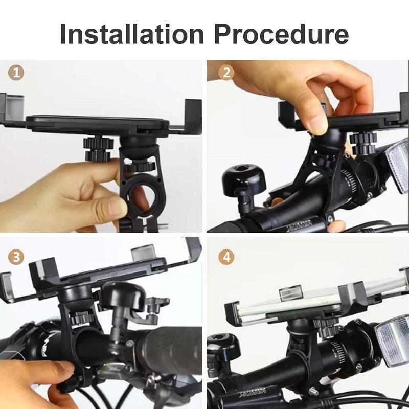 PHONE MOUNT UNIVERSAL handlebar SAFETY FOR Cycling Bikes Bicycles GPS Navigation - Picture 3 of 9