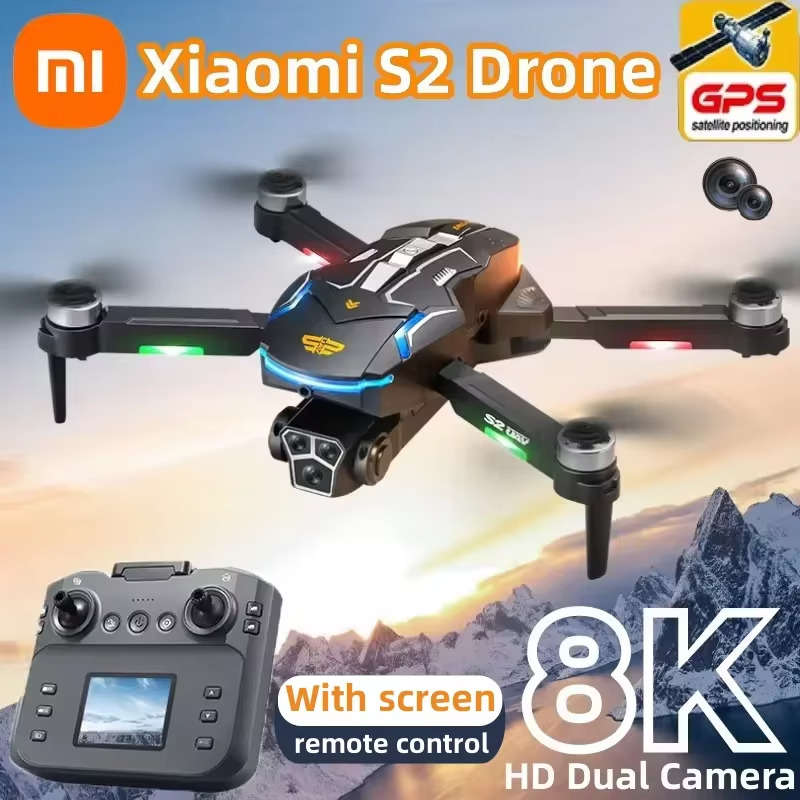 Drone professionnel XIAOMI S2, HD GPS FPV WIFI RC UAV