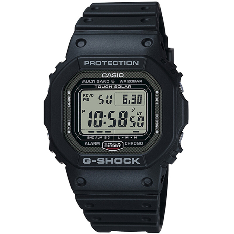 Pre-owned Casio G-shock Gw-5000u-1jf Solar Radio Atomic Digital Men`s Watch Made In Japan