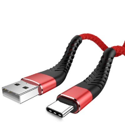 Heavy Duty Braided USB C Type-C Fast Charging Data Sync Charger lot Long Cord