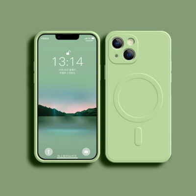 For iPhone 16 15 14 Pro Max 13 8 MagSafe Magnetic Shockproof Silicone Case Cover