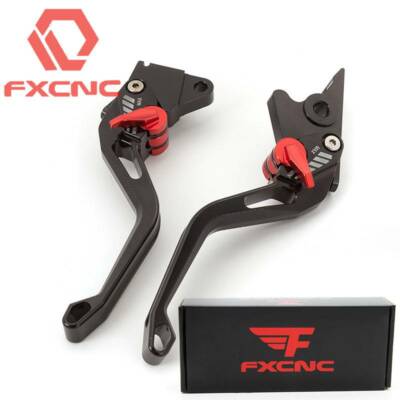 FXCNC Clutch&Brake Levers For HONDA MSX124 GROM 125 150 CBR300R 500R 3D Rhombus