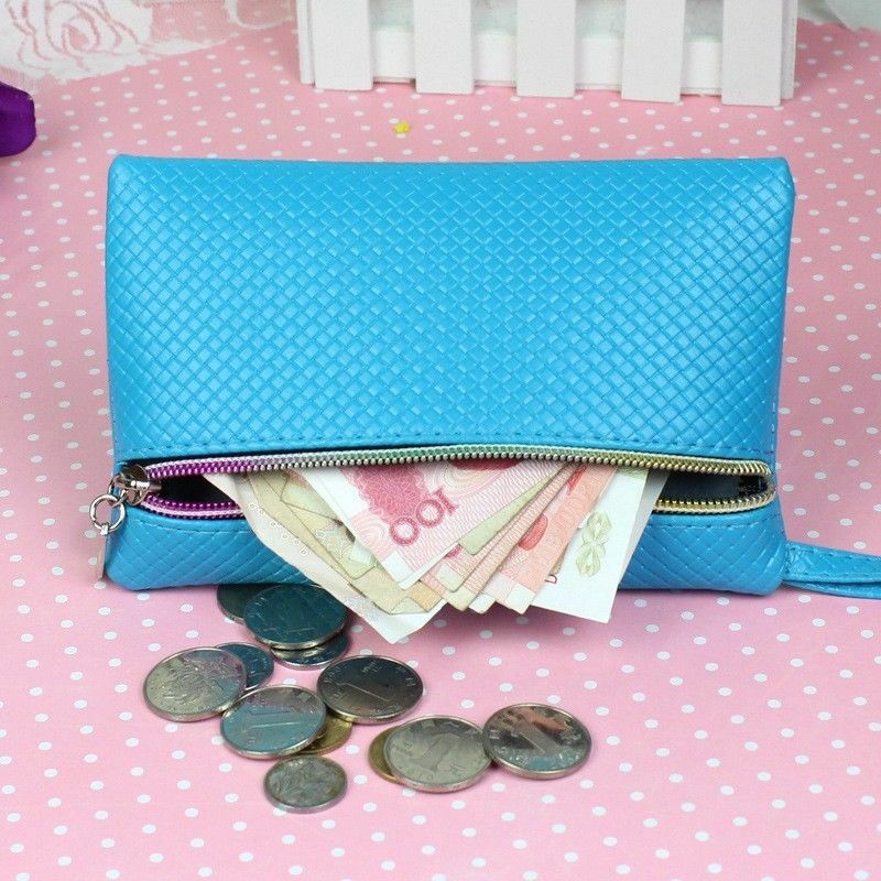 Women Wallet Leather Small Change Purse Zipper Money Bags Key Holder Coin Purse