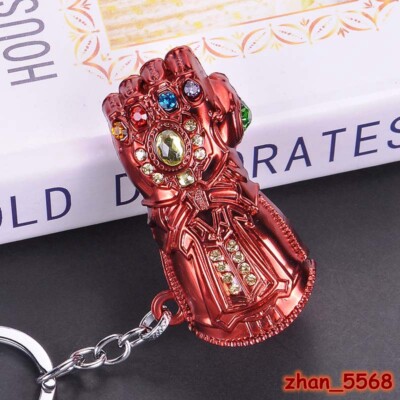 Marvel Avengers 4 Endgame Thanos Infinity Gauntlet Alloy Keychain Key Chains
