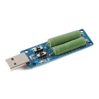 USB Electronic Load w/ Switch 3A 2A 1A Resistor Tester with LED