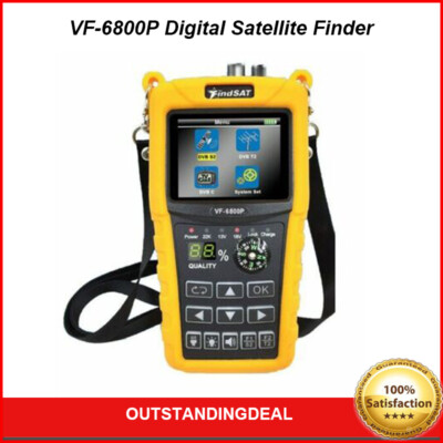VF-6800P Digital Satellite Finder Meter DVB-T2 DVB-S2 DVB-C Satellite Receiver