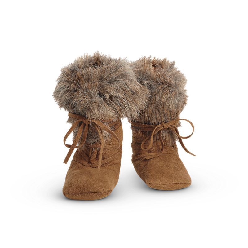 Authentic American Girl Kaya Winter Accessories Fur Boots Hood Cape Mittens 18