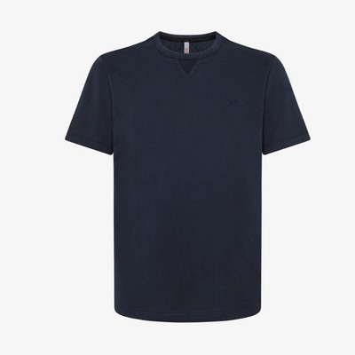 

Мужская футболка Sun68 Navy Blue A33105 Cold Dye El. Вс 68 E2023, Синий