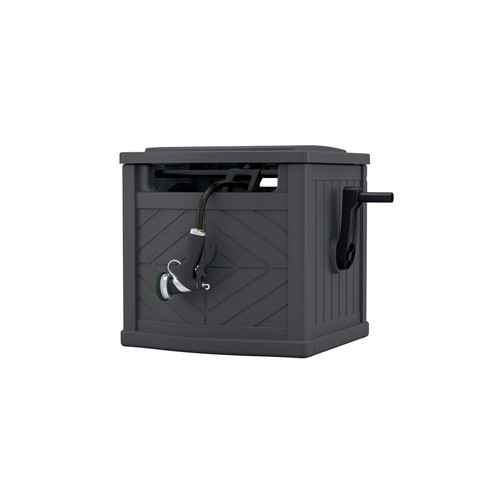 Suncast Gray Resin150 ft. In Ground Hideaway Hose Reel 18 H x 23-3/4 W x 17-1/2