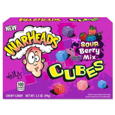 Warheads Sour Berry mix Cubes 99g | USA Amerika Import