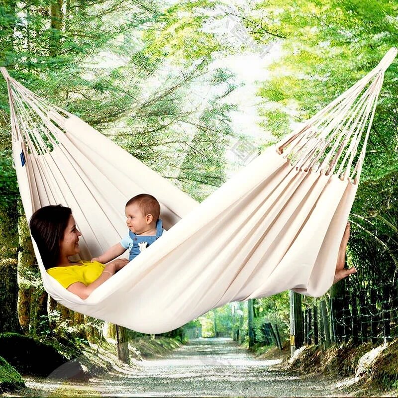 Hammock2000 コットンハンモック ホワイト Organic Cotton Wide Brazilian Hammock - Plain White