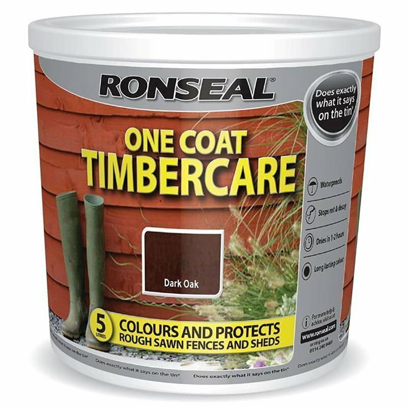 Ronseal Fence Paint Dark Oak Home Bargains at Domingo Rouse blog