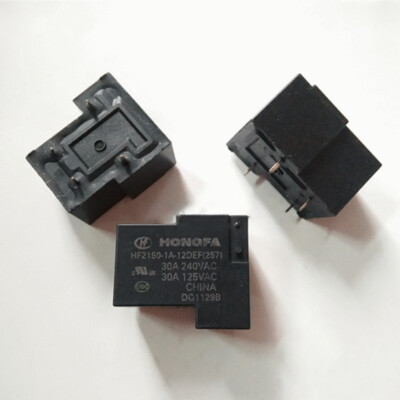 2Pcs HONGFA HF2150-1A-12DEF 12VDC Power Relay 4Pins 30A 240VAC