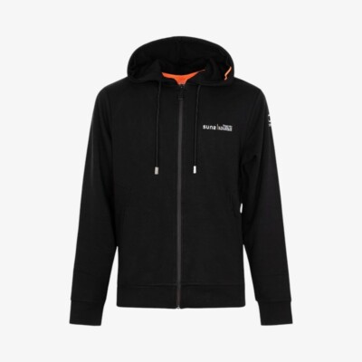 Мужская толстовка с капюшоном Suns MFS53018U Marzio Rib Tag Черная AI24