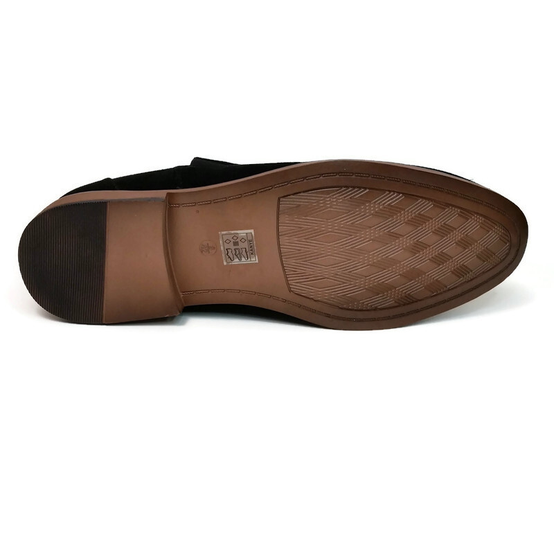 BoohooMAN Men's Black Faux Suede Kanye Chelsea Boots Shoes Size 9 US NEW - Picture 6 of 8