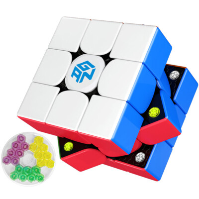 GAN 356 M, 3x3 Magnetic Speed Cube Stickerless Gans 356M Magic Cube Lite ver.