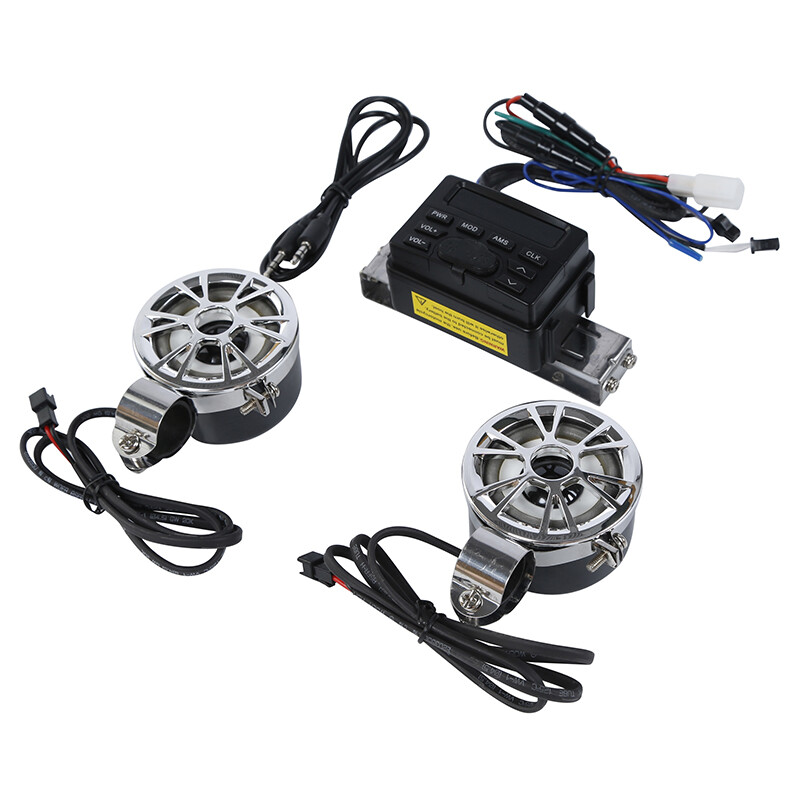 Motorcycle Motor Bike Audio FM Radio MP3 Music Stereo Speaker Sound